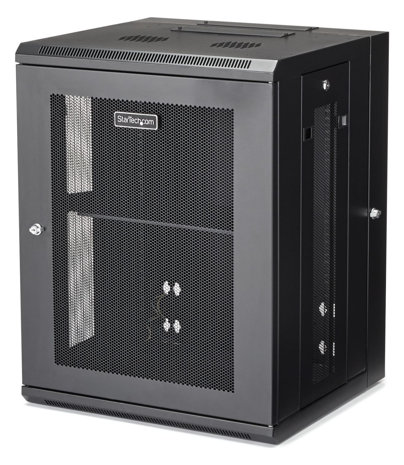 StarTech.com 15HE Wandmontage Server Rack - bis zu 51cm tief - Gehäuse mit Scharnier - Netzwerkschrank