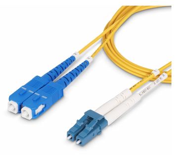 StarTech.com 15m (50ft) LC to SC (UPC) OS2 Single Mode Duplex Fiber Optic Cable, 9/125µm, Laser Optimized, 10G von LumaTech
