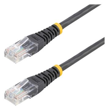 StarTech.com 15m Cat5e RJ45 UTP Patchkabel - Cat 5e Netzwerkkabel - Schwarz - Patch-Kabel - RJ-45 (M) von LumaTech