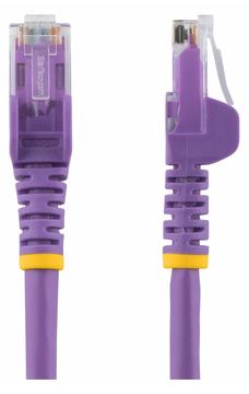 StarTech.com 15m Cat6 Snagless Gigabit UTP Netzwerkkabel - Cat 6 RJ45 Netzwerkkabel mit Knickschutz - Violett von LumaTech