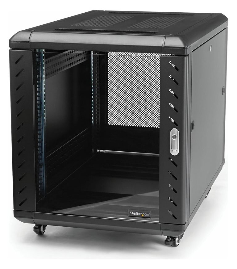 StarTech.com 15U 19 Server Rack Cabinet, 4 Post Adjustable Depth (6-32)