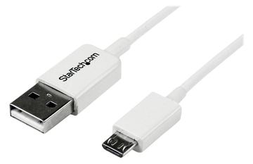 StarTech.com 1m USB 2.0 A auf Micro USB B Kabel - USB A / Micro B Datenkabel / Anschlusskabel - Weiß - USB-Kabel von LumaTech