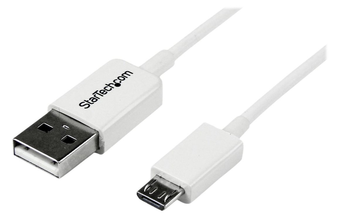 StarTech.com 1m USB 2.0 A auf Micro USB B Kabel - USB A / Micro B Datenkabel / Anschlusskabel - Weiß - USB-Kabel