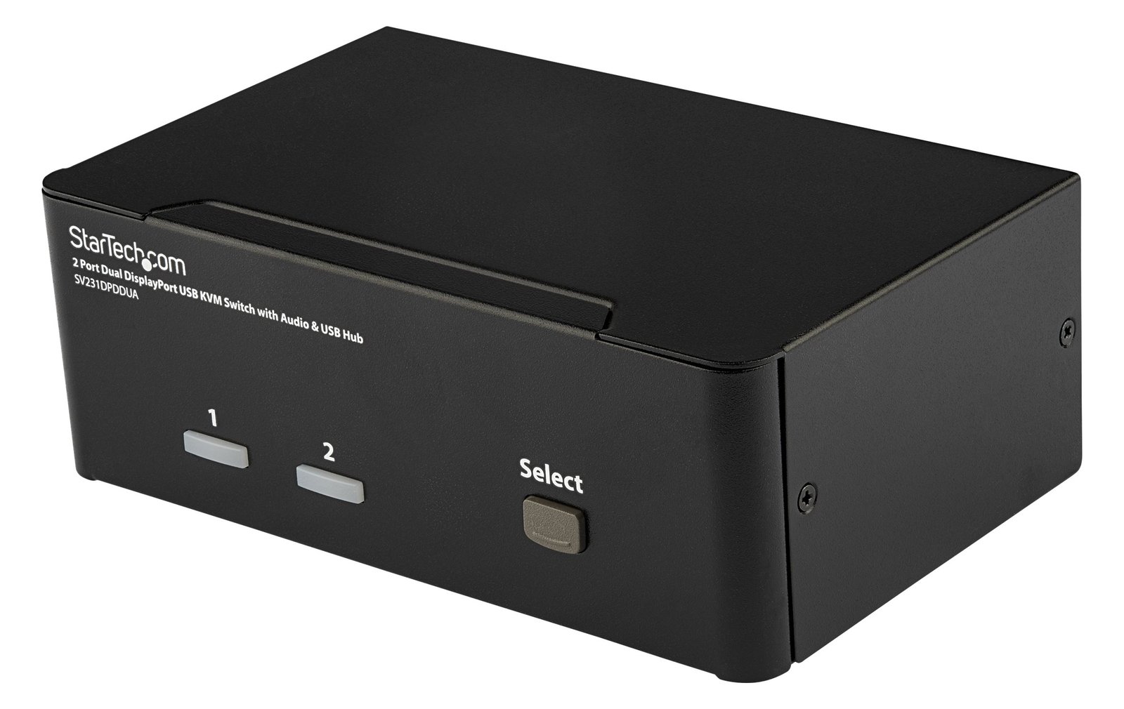 StarTech.com 2 Port Dual DisplayPort USB KVM Switch mit Audio