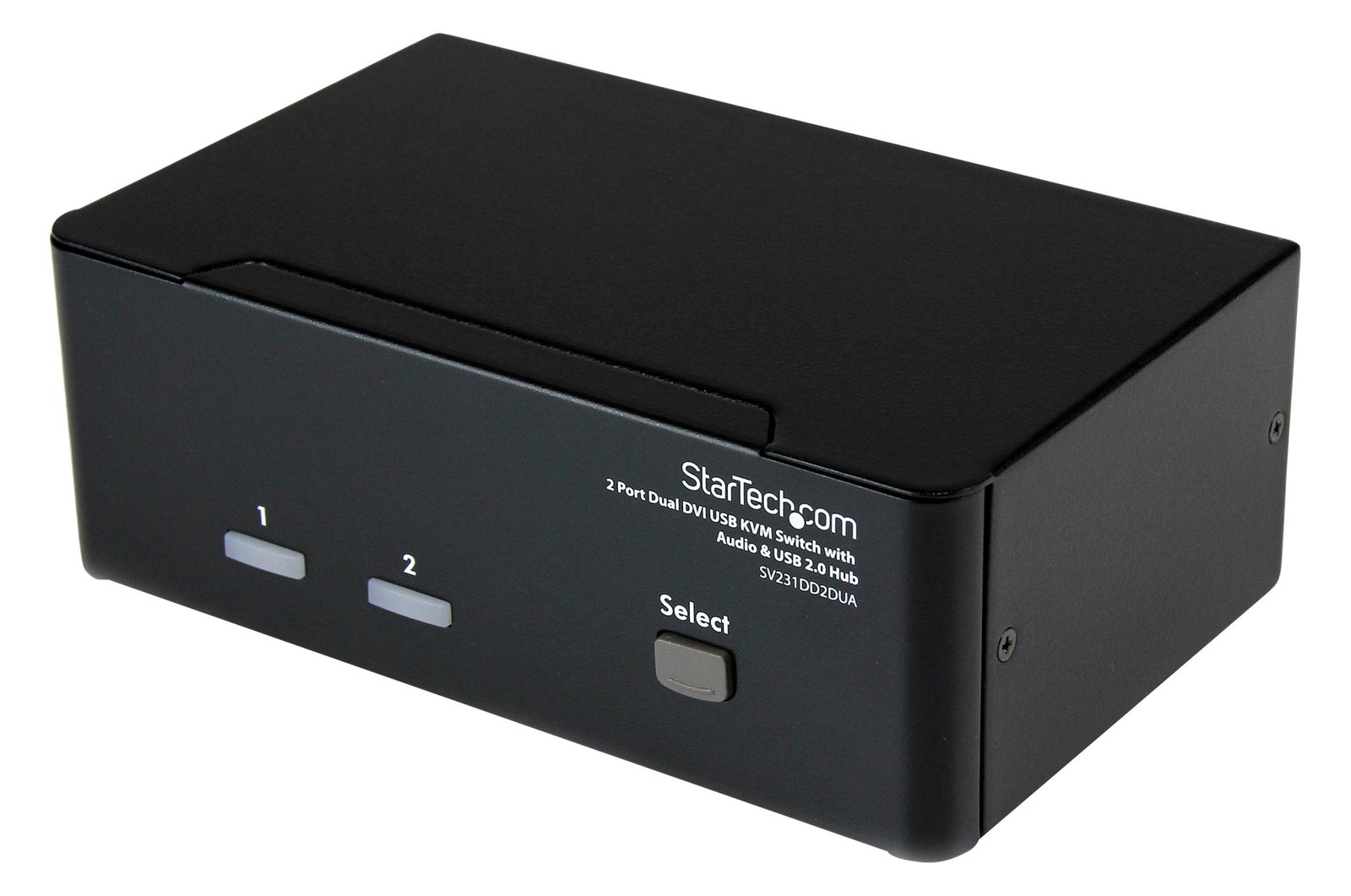 StarTech.com 2 Port DVI USB KVM Switch mit Audio und USB 2.0 Hub