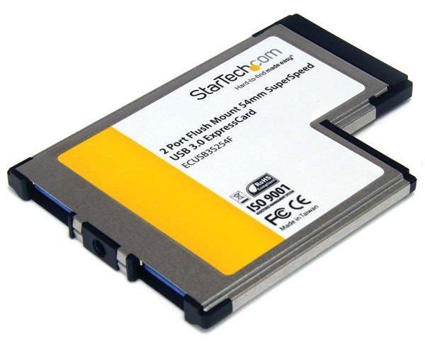 StarTech.com 2 Port USB 3.0 ExpressCard mit UASP Unterstützung - USB 3.0 54mm Schnittstellenkarte für Laptop