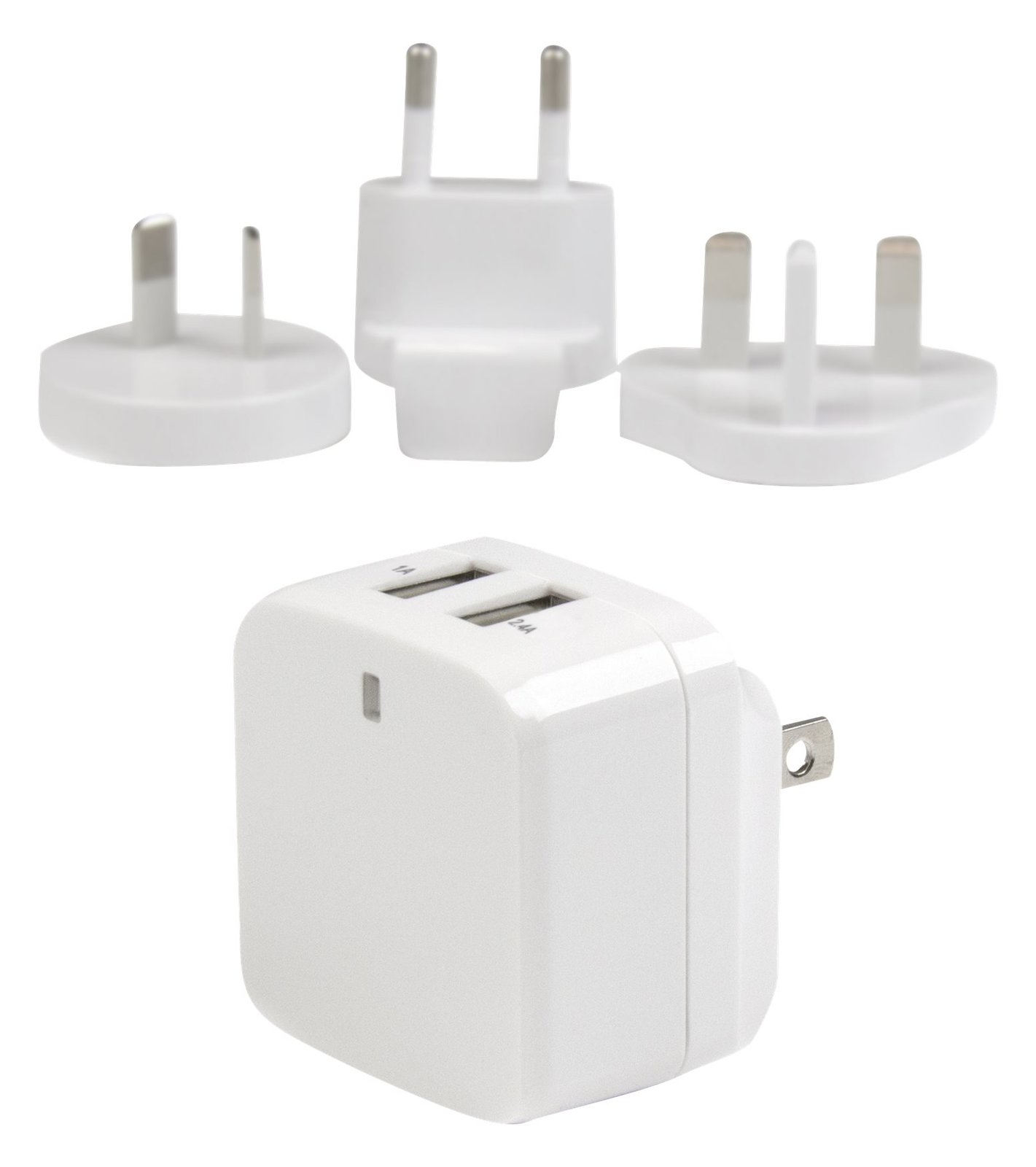 StarTech.com 2 Port USB Ladegerät / Netzteil - 2-fach Ladestecker 17 Watt / 3.4 Amp - Dual Reiseladegerät 110 / 220 - Weiß