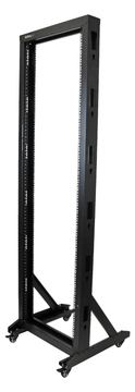 StarTech.com 2 Post Server Rack mit Rollen - stabile Stahl konstruktion von LumaTech