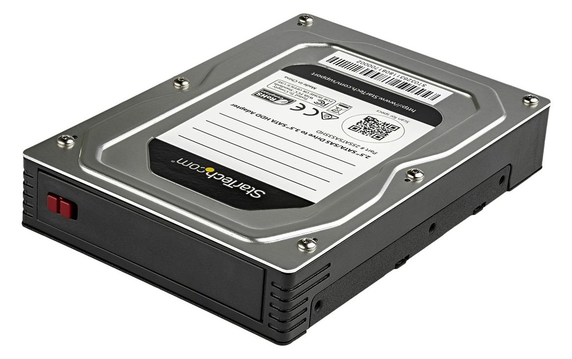 StarTech.com 2,5 auf 3,5 Festplatten Adapter - für SATA und SAS SSDs/ HDDs - 2,5 Zoll Festplattenadapter