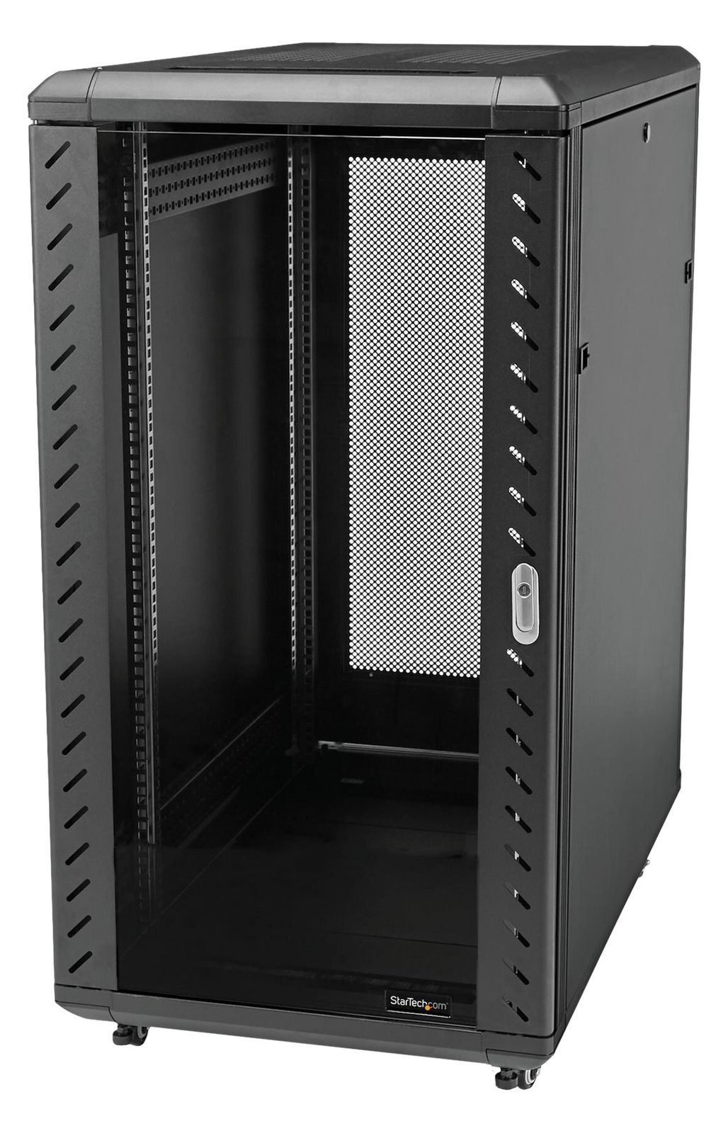 StarTech.com 25U Network Rack Cabinet on Wheels - 36 Deep - Portable 19 4 Post Network Rack Enclosure