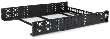 StarTech.com 2HE tiefenvestellbare 19 Zoll Server Rack Schienen - Universal Rack Schiene - Rack-Schiene - Schwarz von LumaTech