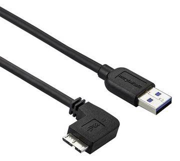 StarTech.com 2m Micro USB 3.0 Kabel - USB A zu links gewinkeltes Micro B USB Anschlusskabel - M/M von LumaTech