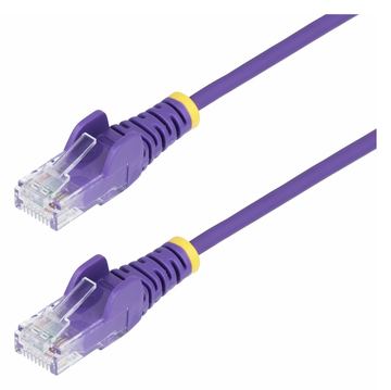 StarTech.com 2m Purple Slim CAT6 Ethernet Cable, Snagless, 28AWG, LSZH - Patch-Kabel - RJ-45 (M) von LumaTech