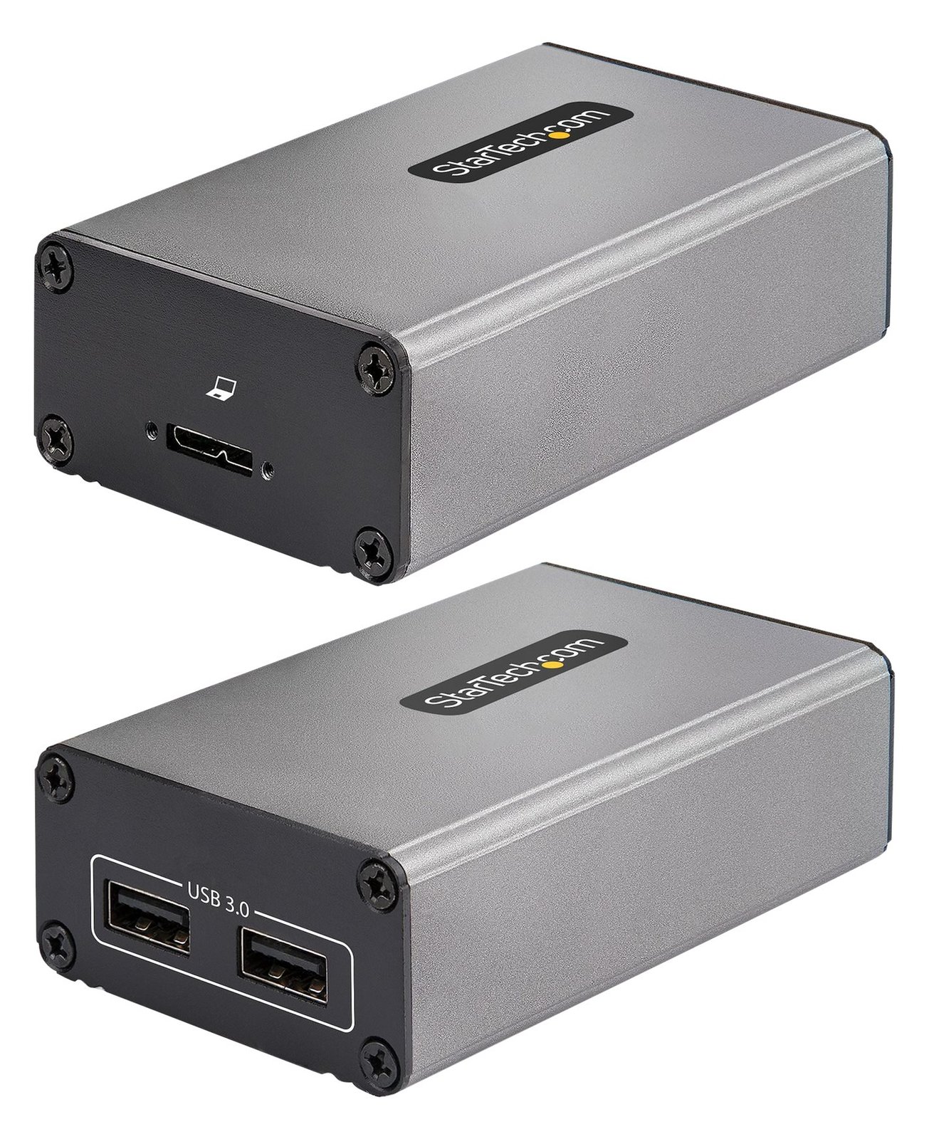 StarTech.com 2-Port USB 3.0 Extender over OM3 Multimode Fiber, LC/LC, 2x 5Gbps USB-A Hub, 350m (1150ft)