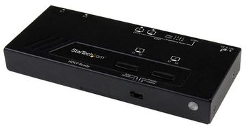 StarTech.com 2x2 Port HMDI Switch/Verteiler - Automatische Umschaltung mit Fernbedienung von LumaTech