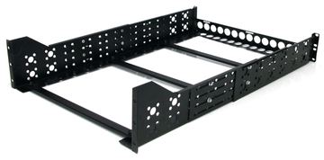 StarTech.com 3HE 19 tiefenverstellbare Universal Server Rack Schienen - Rack-Schiene - Schwarz - 3U - 48.3 cm (19) von LumaTech