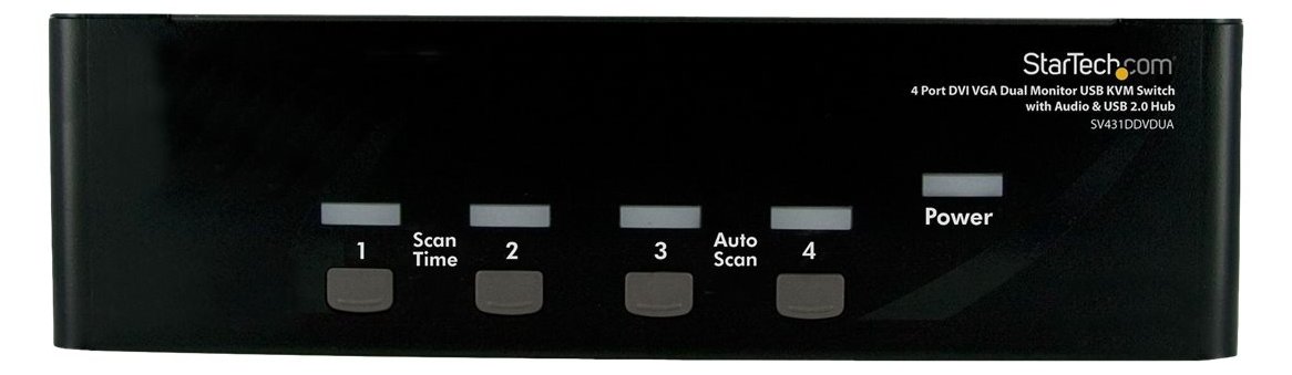StarTech.com 4 Port DVI KVM USB Switch - 4-fach DVI Umschalter mit USB Hub