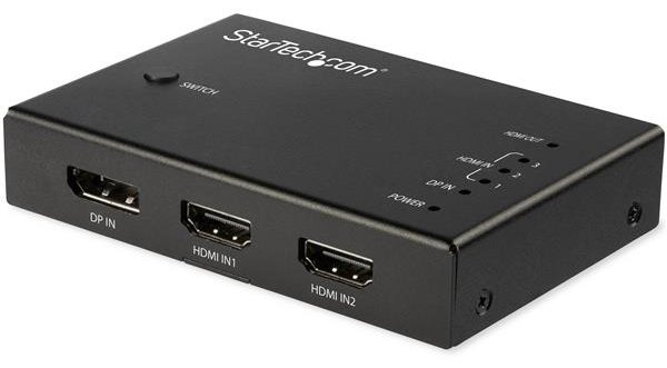 StarTech.com 4 Port HDMI Video Switch - 3x HDMI & 1x DisplayPort