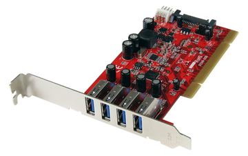 StarTech.com 4 Port USB 3.0 PCI Schnittstellenkarte - PCI SuperSpeed USB 3.0 Controller Karte - 2 x USB3.0 (Buchse) von LumaTech