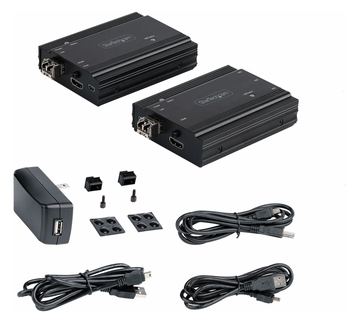 StarTech.com 4K HDMI LWL Extender - HDMI Video & USB Remote KVM Switch/Console Extender - bis zu 300m (MultiMode) von LumaTech