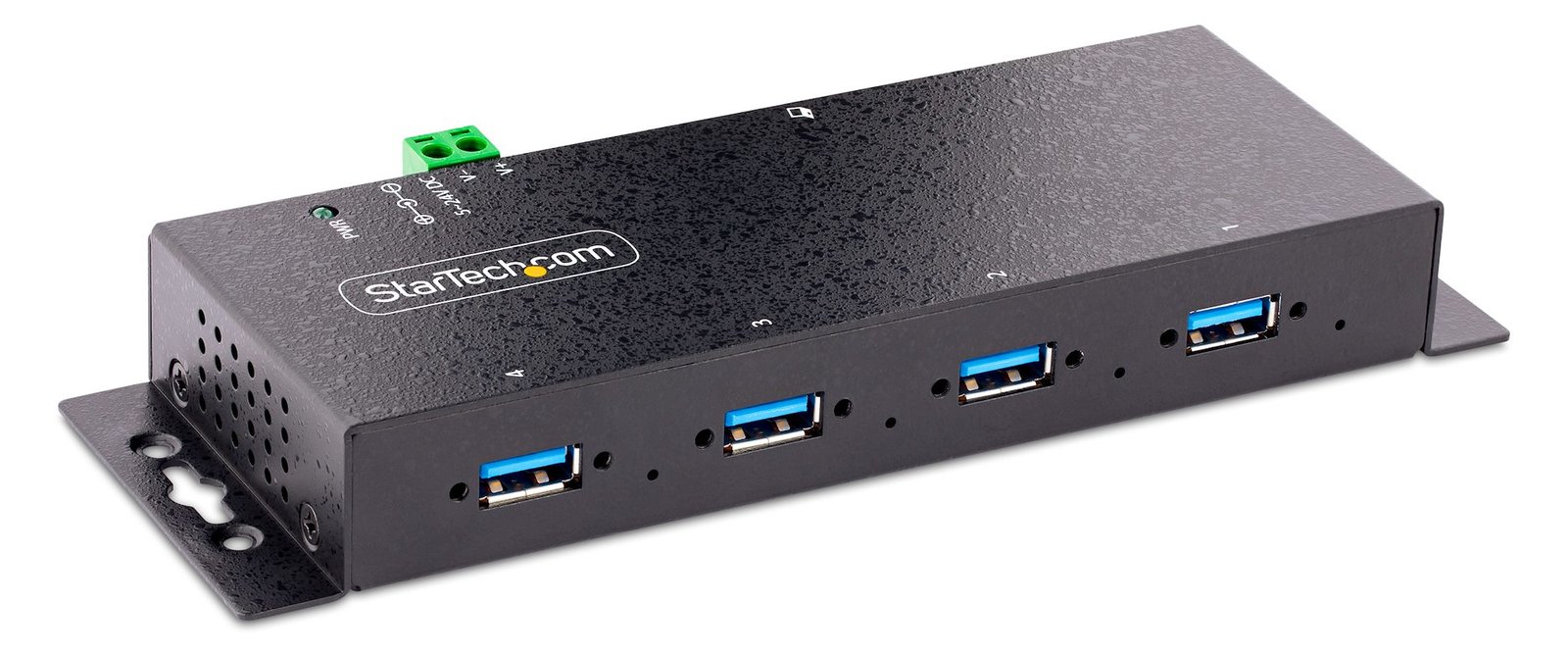 StarTech.com 4-Port Industrial USB 3.0 5Gbps Hub, Rugged USB Hub w/15kV Air/8kV Contact ESD and Surge Protection