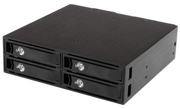 StarTech.com 4x Festplatten Wechselrahmen für 2,5 Zoll SATA / SAS Laufwerke von LumaTech