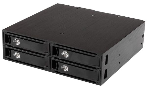 StarTech.com 4x Festplatten Wechselrahmen für 2,5 Zoll SATA / SAS Laufwerke