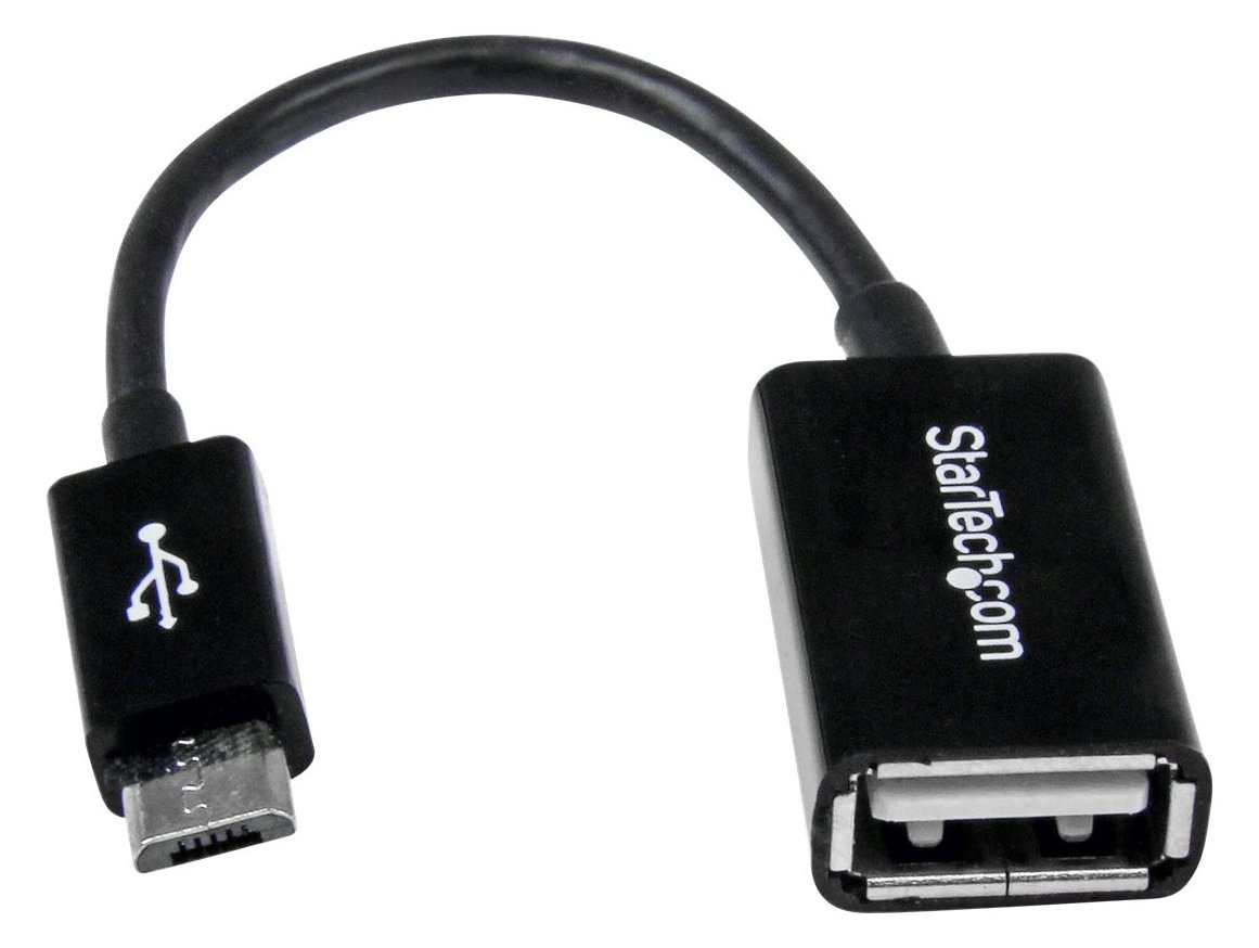 StarTech.com 5in Micro USB to USB OTG Host Adapter - Micro USB Male to USB A Female On-The-GO Host Cable Adapter