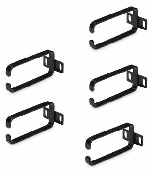 StarTech.com 5-Pack 1U Vertical Cable Management D-Ring Hooks, Cable Manager For 19 Server Racks/Cabinets, Network Rack von LumaTech