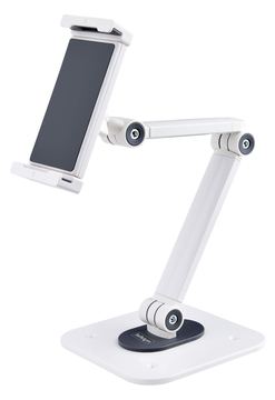 StarTech.com Adjustable Tablet Stand for Desk, Desk/Wall Mountable, Supports Up to 2.2lb, Universal Tablet Stand Holder von LumaTech