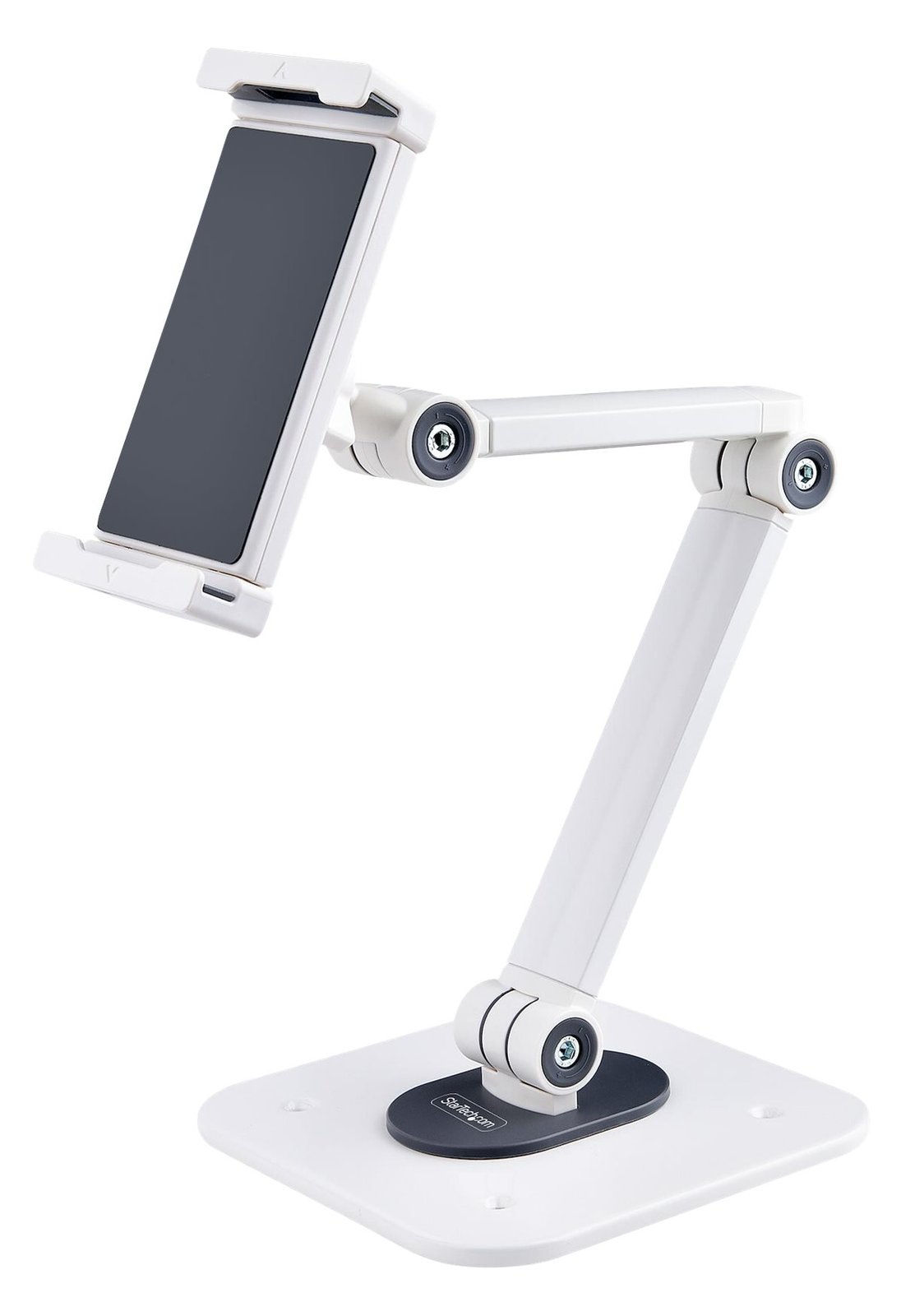 StarTech.com Adjustable Tablet Stand for Desk, Desk/Wall Mountable, Supports Up to 2.2lb, Universal Tablet Stand Holder