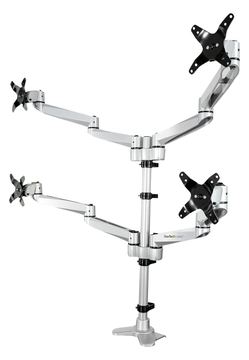 StarTech.com ARMQUADPS Monitorhalterung (für 4 Monitore, für bis zu 27 VESA Bildschirme von LumaTech