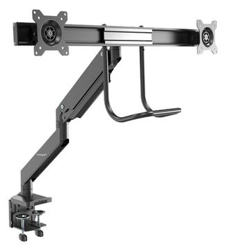 StarTech.com ARMSLMBARDUO Monitorhalterung (dual Monitor, Synchronisierte Höhenverstellung, Tischklemme, VESA) von LumaTech