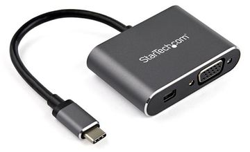 StarTech.com CDP2MDPVGA USB-C Multiport Adapter (Mini DisplayPort oder VGA, 4K 60Hz, HDR2, 2-in-1-USB Typ C von LumaTech