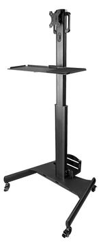 StarTech.com Computertisch mit Rollen und Monitorhalterung, CPU/PC-Halter, Tastaturablage von LumaTech