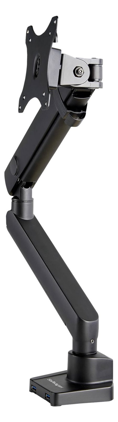 StarTech.com Desk Mount Monitor Arm with 2x USB 3.0 ports, Slim Full Motion Adjustable Single Monitor VESA Mount
