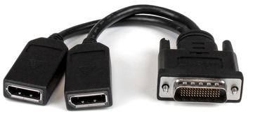 StarTech.com DMS-59 to DisplayPort - 8in - DMS 59 to 2x DP - Y Cable - DMS-59 Adapter - DisplayPort Splitter Cable von LumaTech