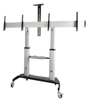 StarTech.com Doppel TV Ständer mit rollen für 37-60 Zoll VESA Bildschirme jeweils bis 50kg von LumaTech