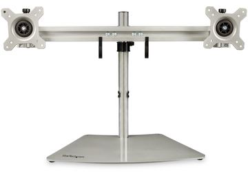 StarTech.com Doppelmonitorhalterung - Ergonomische, freistehende Doppelmonitor-Tischhalterung für zwei 24 Bildschirme von LumaTech