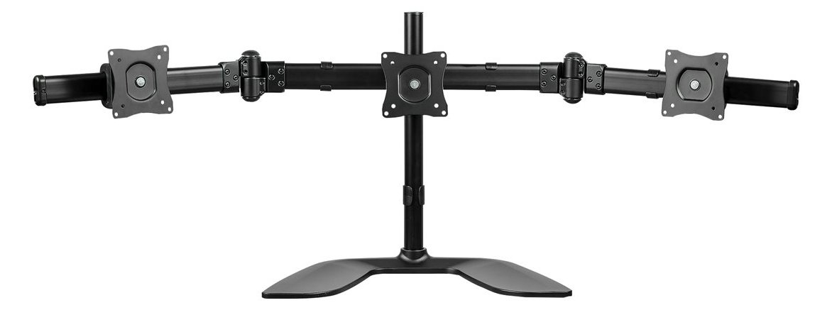 StarTech.com Dreifach Monitorhalterung - Schwenkbar - Stahl und Aluminium - für VESA Monitore bis zu 27 Zoll