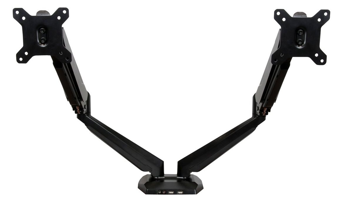 StarTech.com Dual Monitor Halterung mit eingebautem 2 Port USB und Audio Passthrough - Befestigungskit
