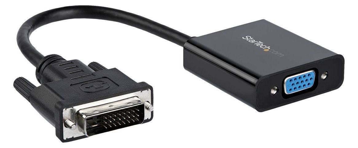 StarTech.com DVI-D auf VGA Aktives Video Adapter/ Konverter Kabel - DVI zu VGA Wandler Box Stecker / Buchse