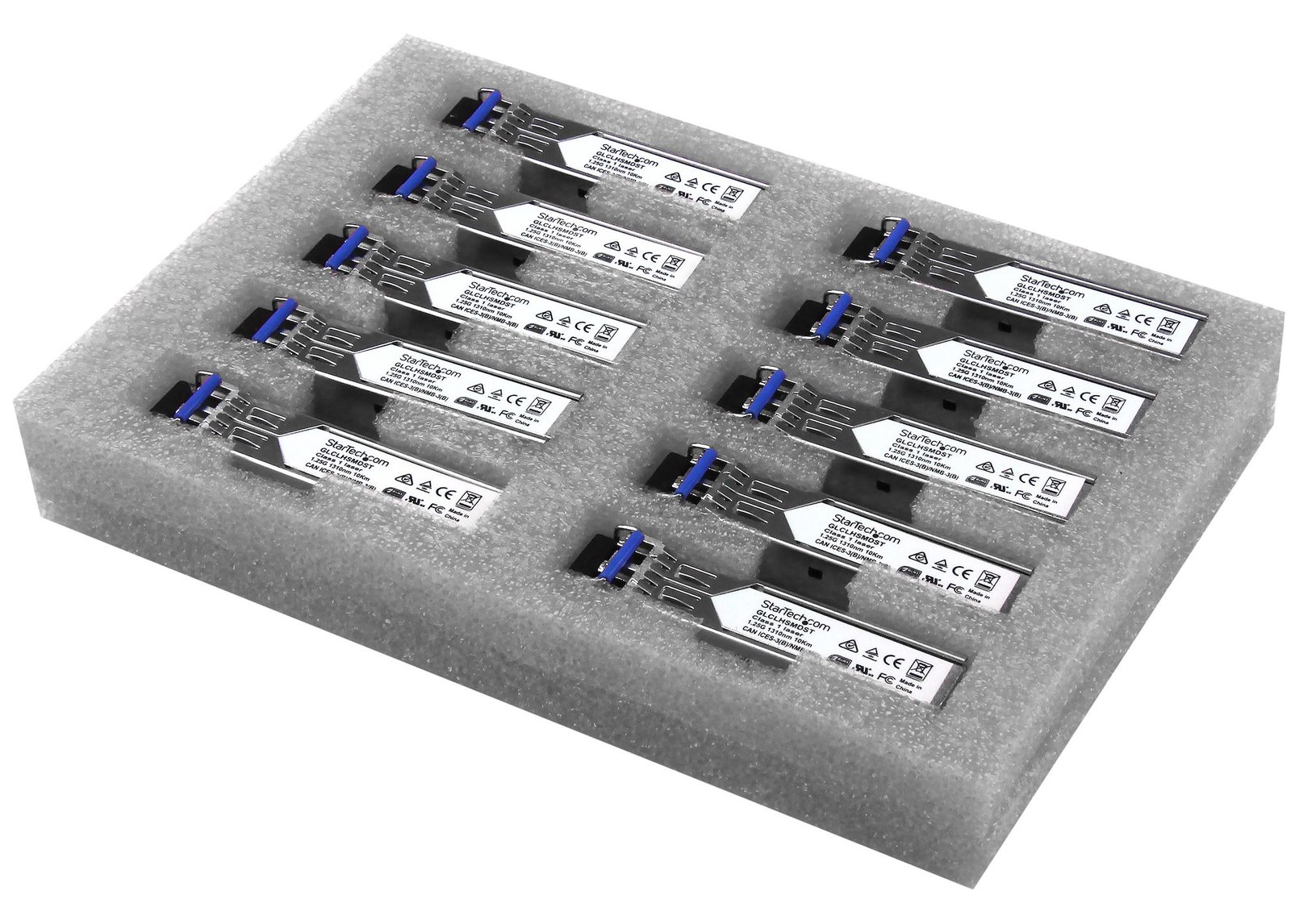 StarTech.com Gigabit LWL SFP Transceiver Modul - Cisco GLC-LH-SMD kompatibel - SM/MM LC - 10km/550m