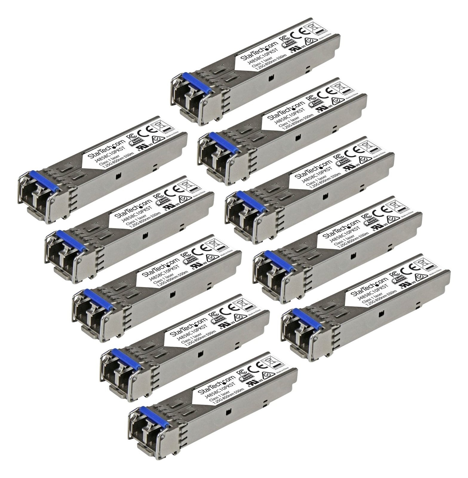 StarTech.com Gigabit LWL SFP Transceiver Modul - HP J4859C kompatibel - SM/MM LC mit DDM - 10km / 550m - 1000Base-LX