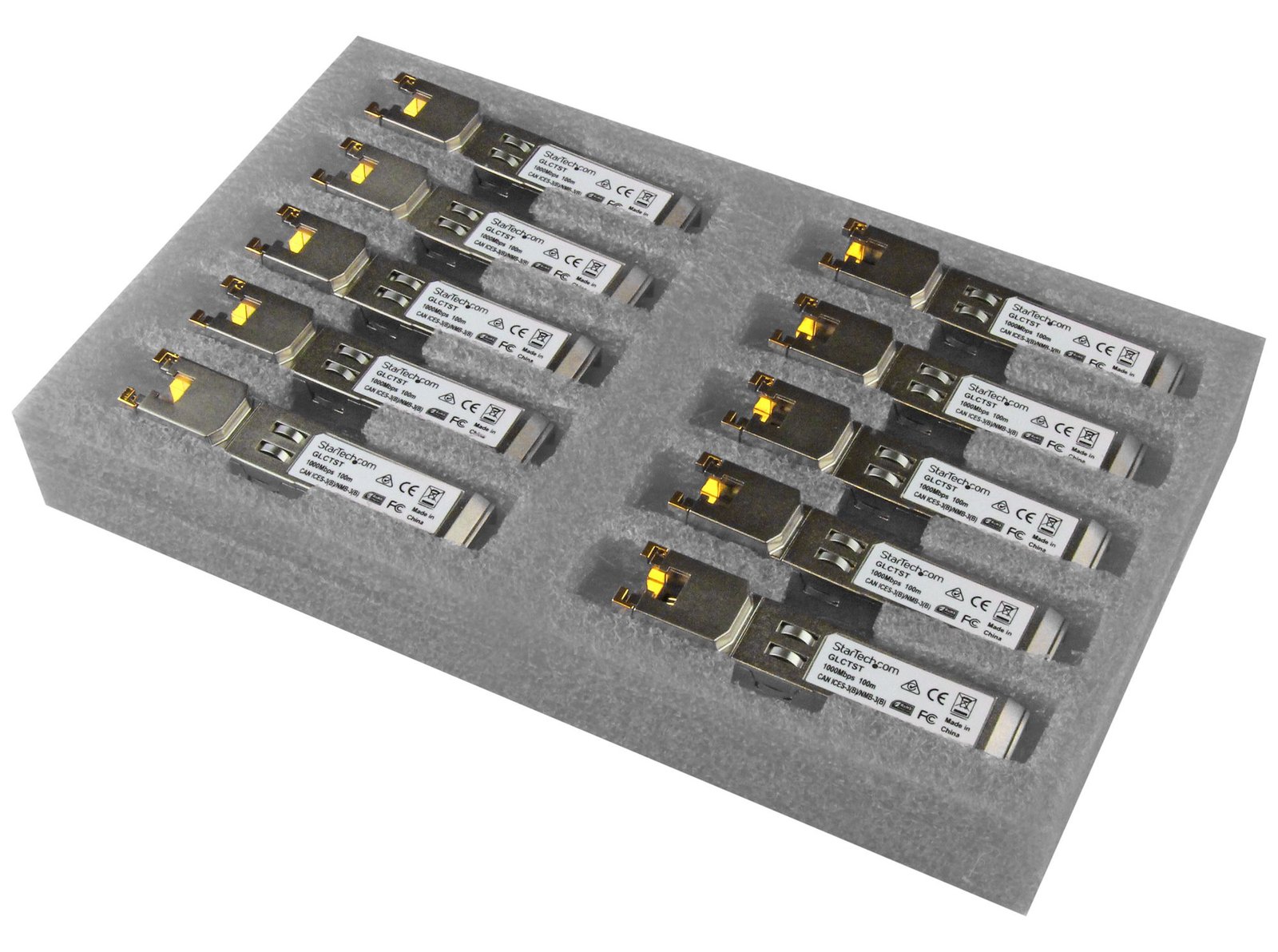 StarTech.com Gigabit RJ45 Kupfer SFP Transceiver Modul - Cisco GLC-T kompatibel - 1000Base-T - Mini-GBIC
