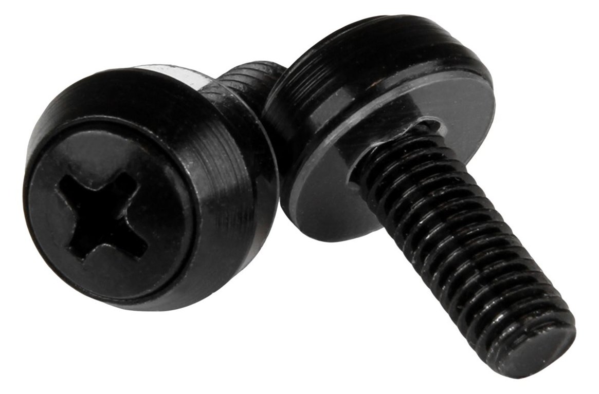 StarTech.com M6 x 12mm - Montageschrauben - 100er Pack - M6 Schrauben für Server Rack und Serverschrank