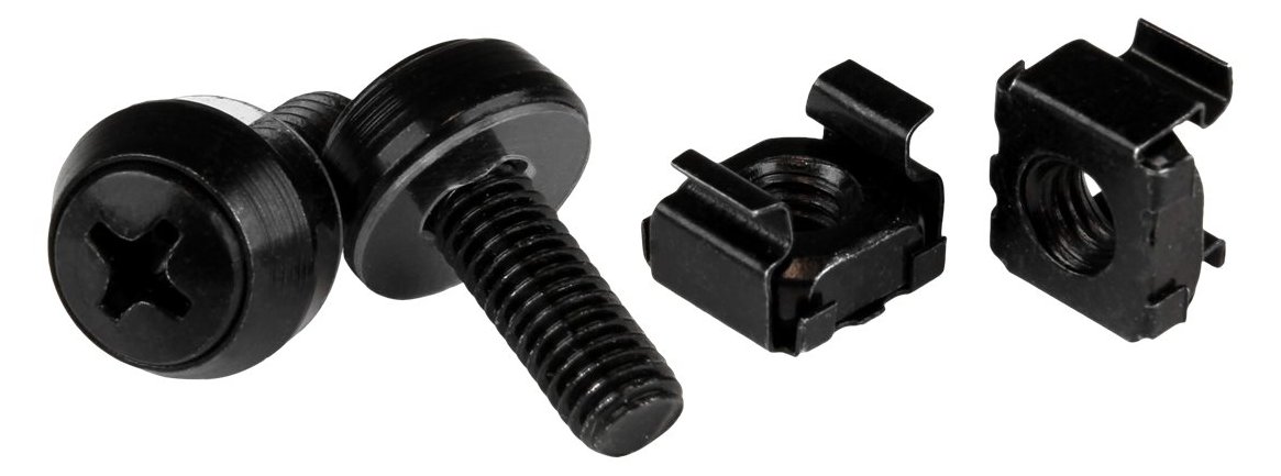 StarTech.com M6 x 12mm - Schrauben und Käfigmuttern