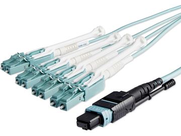 StarTech.com MTP to LC Breakout Cable - 30 ft / 10m - OM3 Multimode - 40Gb - Pull Tab - Plenum - MPO / MTP Connector von LumaTech