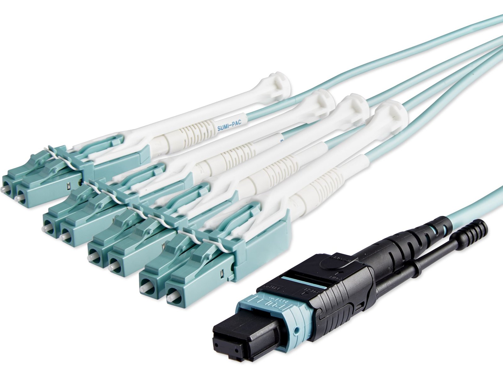 StarTech.com MTP to LC Breakout Cable - 30 ft / 10m - OM3 Multimode - 40Gb - Pull Tab - Plenum - MPO / MTP Connector