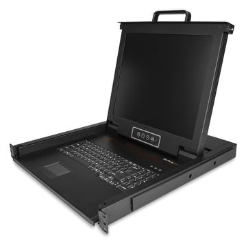StarTech.com Rack KVM Konsole - US Tastatur(QWERTY), Ein Port VGA KVM mit 17 LCD Monitor von LumaTech